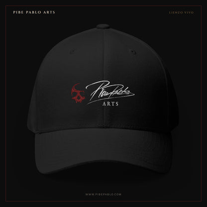 Gorra Bordada Pibe Pablo Arts — Skull Cap Minimalista de Arte Oscuro