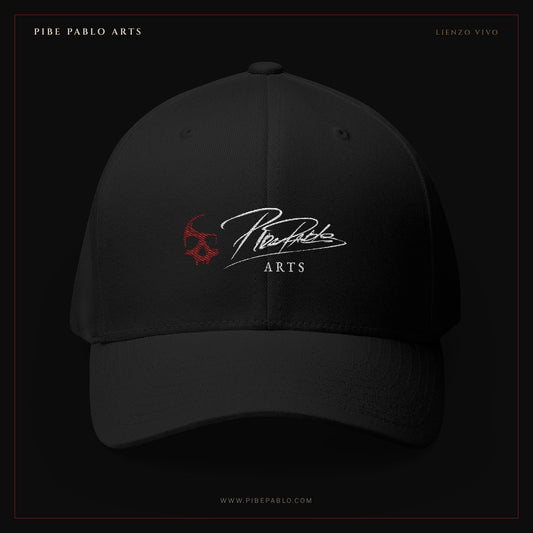 Gorra Bordada Pibe Pablo Arts — Skull Cap Minimalista de Arte Oscuro